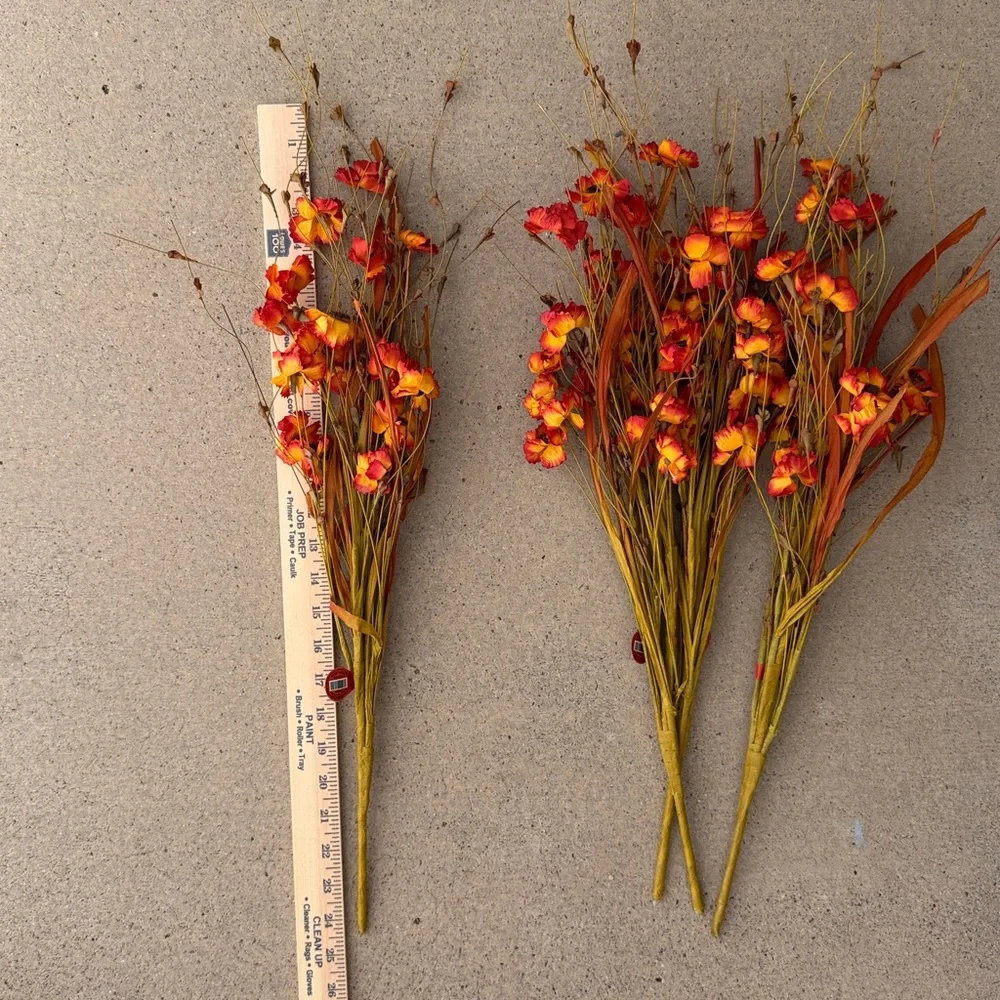 Hobby Lobby Faux Fall Flowers 4 Stem Bundle NWT